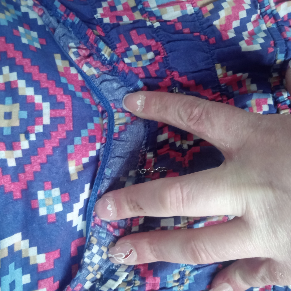 Colorful Geometric Patterned Dress - Picture 3 of 5